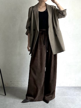 「アイテム（アクセサリー）」を使った、doudoureiさん（レディース・164cm）の秋コーディネート