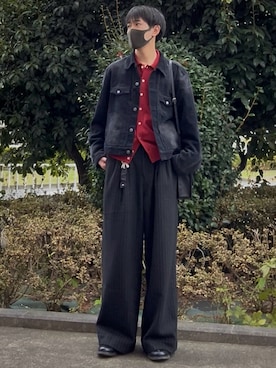 「アイテム（ドレスシューズ）」を使った、t.koya_wearさん（メンズ・181cm）の冬コーディネート