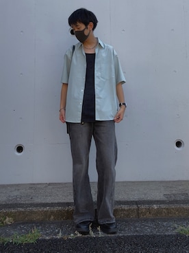 「HARE（ハレ）のアイテム」を使った、t.koya1さん（メンズ・181cm）の夏コーディネート