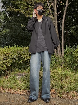 「アイテム（シャツ/ブラウス）」を使った、t.koya1さん（メンズ・181cm）の秋コーディネート