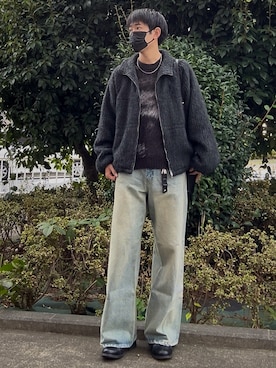 「アイテム（ブルゾン）」を使った、t.koya1さん（メンズ・181cm）の秋コーディネート