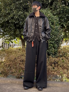 「アイテム（ドレスシューズ）」を使った、t.koya_wearさん（メンズ・181cm）の秋コーディネート