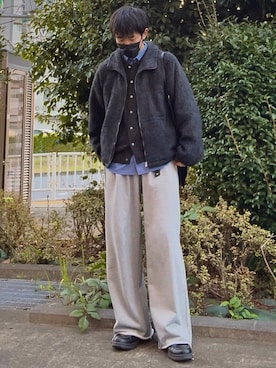 「アイテム（ブルゾン）」を使った、t.koya_wearさん（メンズ・181cm）の冬コーディネート