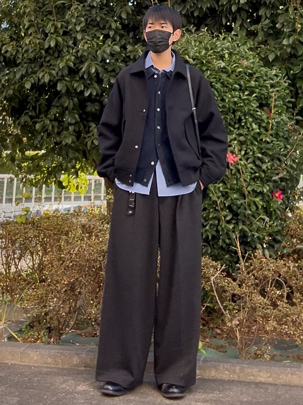 CLEL】Wool Blend Tech Melton 2Way Blouson / ウールブレンド テック