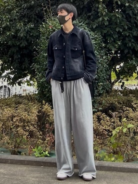 「アイテム（キーケース/キーアクセサリー）」を使った、t.koya_wearさん（メンズ・181cm）の秋コーディネート