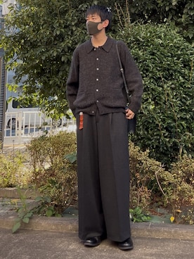 「アイテム（スラックス）」を使った、t.koya1さん（メンズ・181cm）の秋コーディネート