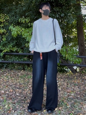 「アイテム（キーケース/キーアクセサリー）」を使った、t.koya_wearさん（メンズ・181cm）の秋コーディネート