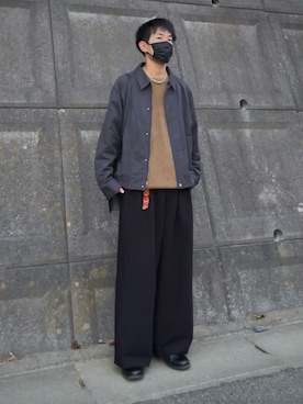 「アイテム（ブルゾン）」を使った、t.koya1さん（メンズ・181cm）の秋コーディネート