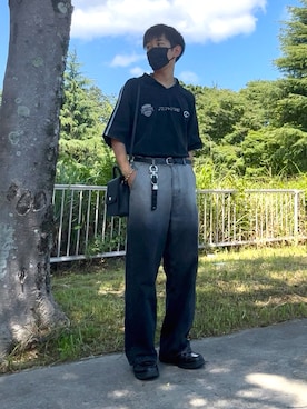 「アイテム（キーケース/キーアクセサリー）」を使った、t.koya1さん（メンズ・181cm）の夏コーディネート