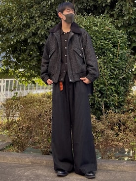 「アイテム（ドレスシューズ）」を使った、t.koya_wearさん（メンズ・181cm）の秋コーディネート