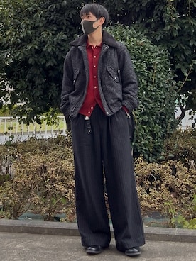 「アイテム（キーケース/キーアクセサリー）」を使った、t.koya_wearさん（メンズ・181cm）の秋コーディネート