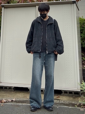 「アイテム（ブルゾン）」を使った、t.koya1さん（メンズ・181cm）の秋コーディネート