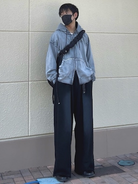 「アイテム（バッグ）」を使った、t.koya1さん（メンズ・181cm）の秋コーディネート