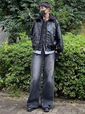 「アイテム（キーケース/キーアクセサリー）」を使った、t.koya1さん（メンズ・181cm）の秋コーディネート