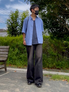 「ROCKPORT（ロックポート）の【MEN】ベレンジャー プレーン トゥ オックスフォード（ドレスシューズ）」を使った、t.koya_wearさん（メンズ・181cm）の夏コーディネート