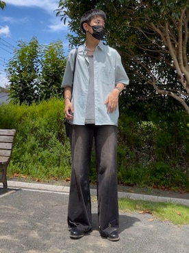 「フレアパンツ」｜t.koya1さん（メンズ・181cm）の夏コーディネート