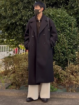 「アイテム（チェスターコート）」を使った、t.koya_wearさん（メンズ・181cm）の秋コーディネート