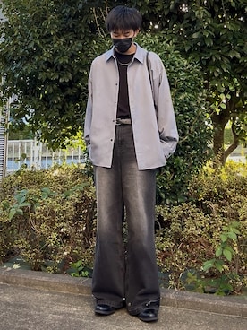 「アイテム（ショルダーバッグ）」を使った、t.koya1さん（メンズ・181cm）の秋コーディネート