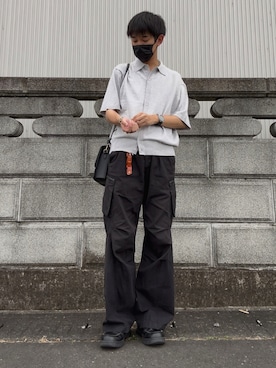 「HARE（ハレ）のアイテム」を使った、t.koya1さん（メンズ・181cm）の夏コーディネート