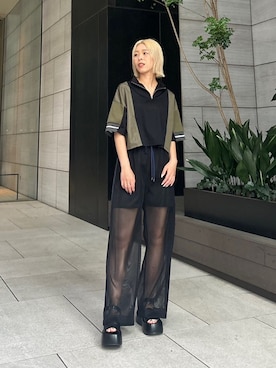 「アクティブ」｜「アイテム（トップス）」を使った、A＋TOKYO WOMENS STAFFさん（レディース・165cm）の夏コーディネート
