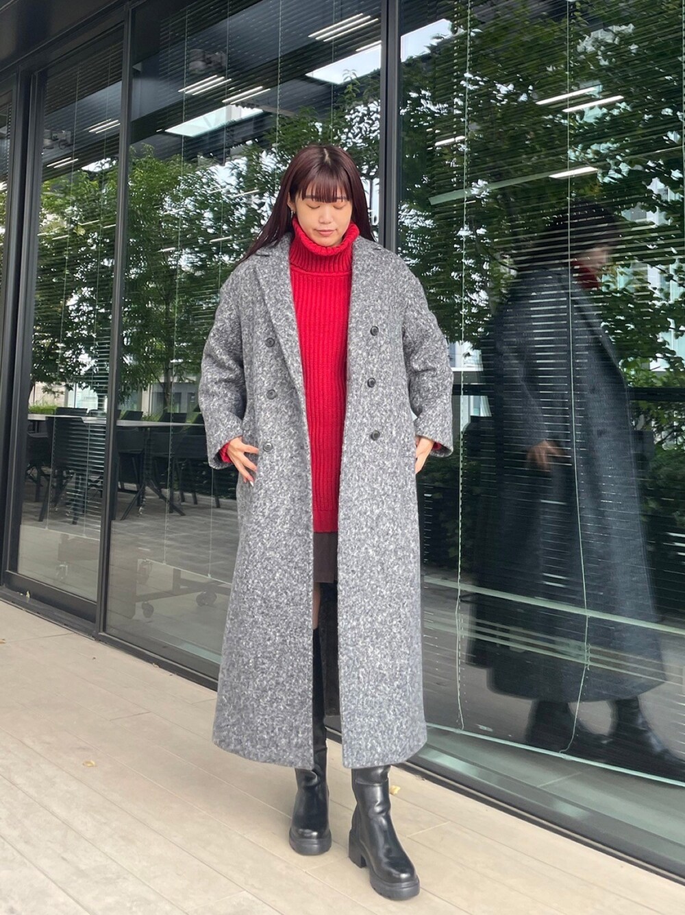 CITY TOKYO（シティトウキョウ）の「2way オフタートルニット