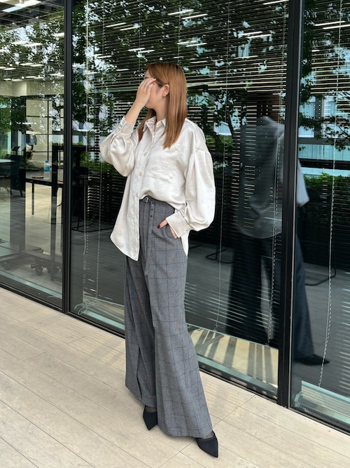 パンツ スラックス 「STUDIOUS」コットンタイプライタータックパンツ 
