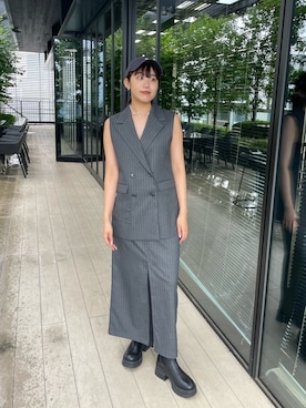 A+TOKYOエープラストーキョー　ベスト A + TOKYOのベストを使った人気ファッションコーディネート - WEAR