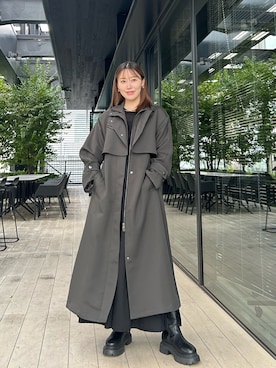 「アイテム（トレンチコート）」を使った、A＋TOKYO WOMENS STAFFさん（レディース・156cm）の秋コーディネート