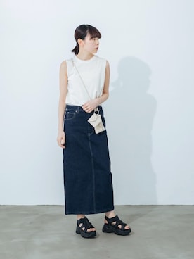 「EVOL（イーボル）のアイテム」を使った、 rinaさん（骨格ウェーブ・レディース・166cm）の春コーディネート
