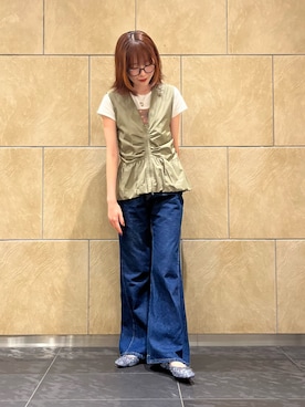「Knuth Marf（クヌースマーフ）のアイテム」を使った、 rinaさん（レディース・166cm）の夏コーディネート
