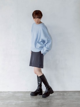 「厚底」｜ rinaさん（レディース・166cm）の秋コーディネート