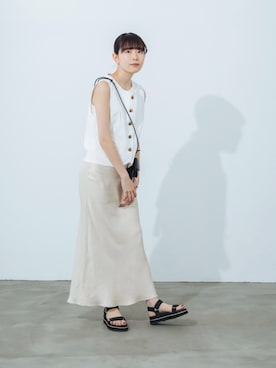 「EVOL(EVOL)」｜ rinaさん（レディース・166cm）の春コーディネート
