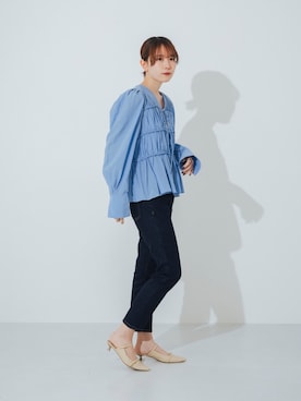 「EVOL(EVOL)」｜「アイテム（パンプス）」を使った、 rinaさん（レディース・166cm）の春コーディネート
