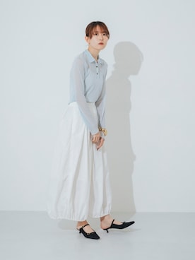 「EVOL(EVOL)」｜「アイテム（パンプス）」を使った、 rinaさん（レディース・166cm）の春コーディネート
