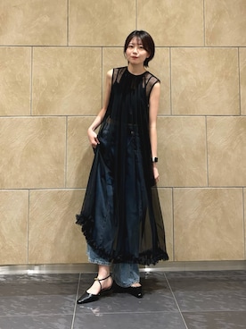 「EVOL(EVOL)」｜「アイテム（パンツ）」を使った、 rinaさん（レディース・166cm）の夏コーディネート