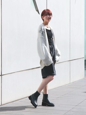 「EVOL（イーボル）のアイテム（ブーツ）」を使った、 rinaさん（レディース・166cm）の秋コーディネート