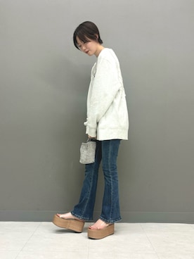 「tiptop（ティップトップ）のアイテム」を使った、 rinaさん（レディース・166cm）の夏コーディネート