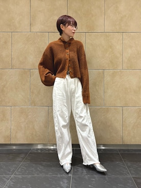 「EVOL(EVOL)」｜「アイテム（パンツ）」を使った、 rinaさん（レディース・166cm）の秋コーディネート