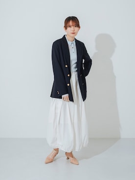 「EVOL(EVOL)」｜「アイテム（パンプス）」を使った、 rinaさん（レディース・166cm）の春コーディネート