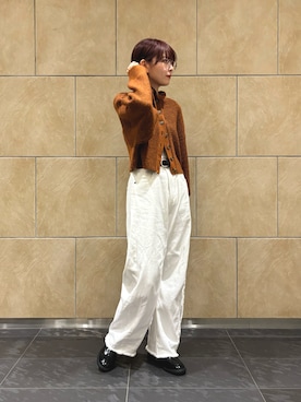 「EVOL(EVOL)」｜「アイテム（パンツ）」を使った、 rinaさん（レディース・166cm）の秋コーディネート
