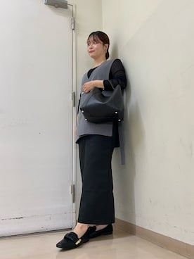 「アイテム（その他アウター、グレー系）」を使った、rinkaさん（レディース・157cm）の夏コーディネート