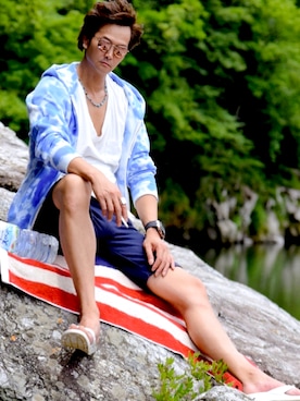 「Ron Herman（ロン ハーマン）のアイテム」を使った、ELVISさん（メンズ・176cm）の秋コーディネート
