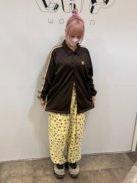 「Needles（ニードルス）のアイテム（トップス）」を使った、misakiさん（レディース・160cm）の春コーディネート