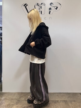「アイテム（パーカー）」を使った、misakiさん（レディース・161cm）の夏コーディネート