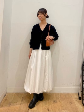 「Aラインスカート」｜みあさん（レディース・160cm）の秋コーディネート