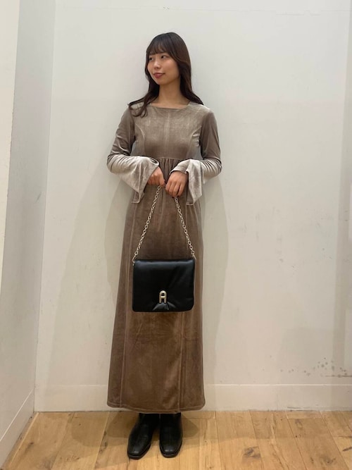 セール】キリカエベロアワンピース（ワンピース）｜SENSE OF PLACE by