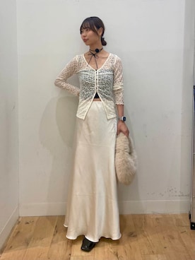 「Aラインスカート」｜みあさん（レディース・160cm）の秋コーディネート