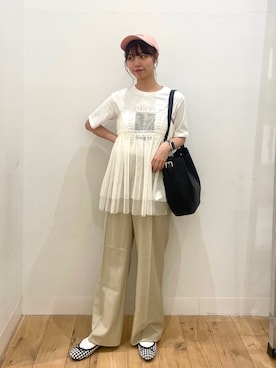 「チュール」｜みあさん（レディース・160cm）の春コーディネート