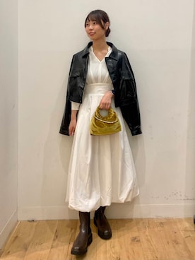 「Aラインスカート」｜みあさん（レディース・160cm）の秋コーディネート