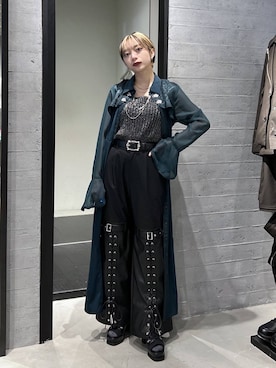 「HARE（ハレ）のスニーカーチャンキーブーサン(HARE)（ブーツ、ブラック系）」を使った、オガちゃんさん（レディース・154cm）の春コーディネート